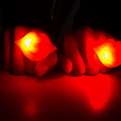 ANILLO SILICONA BESO LED