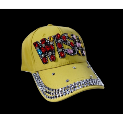 GORRA TACHAS PASTEL - AMARILLO