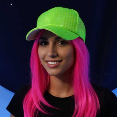 GORRA CAP FLUO LENTEJUELAS