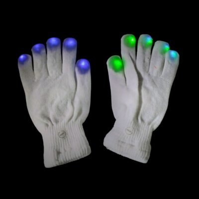 GUANTES BLANCOS LED PAR