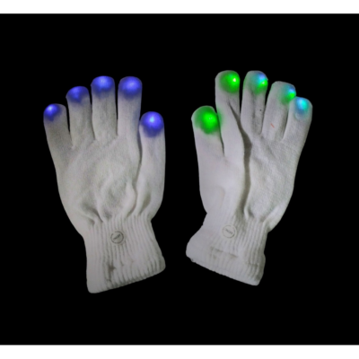 GUANTES BLANCOS LED PAR