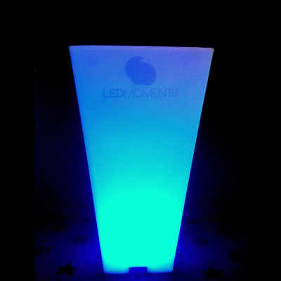 Macetero Cubico Grande LED