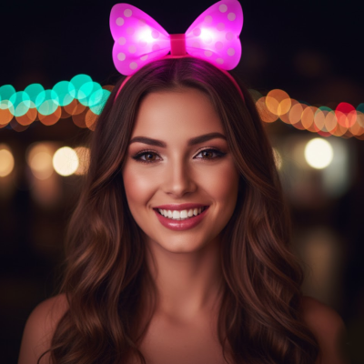 VINCHA MINNIE PLASTICA LED