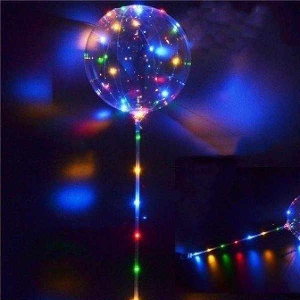 GLOBO BURBUJA CON PALITO LED