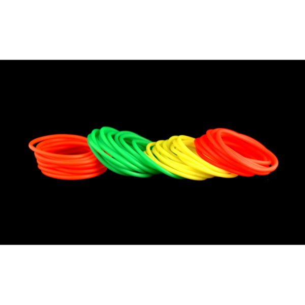 PULSERA SILICONA FLUO x6