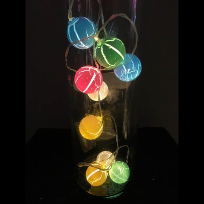 Guirnalda pelotitas colores craquel