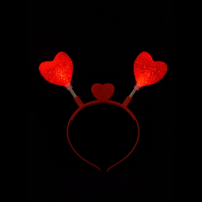 Vinchas Resorte Corazón led x10