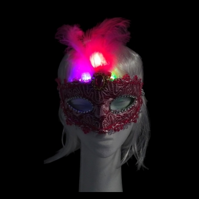 ANTIFAZ PLUME BORDADO LED