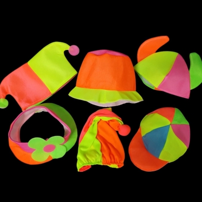 GORROS SURTIDO TELA FLUO X5