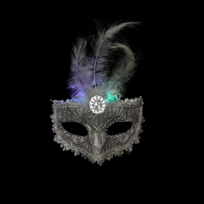 ANTIFAZ PLUME BORDADO LED