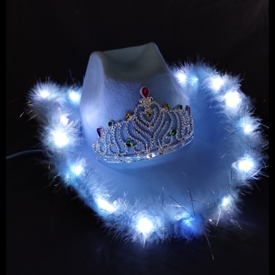 SOMBRERO COWGIRL PLUMITAS LED