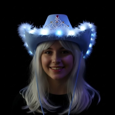 SOMBRERO COWGIRL PLUMITAS LED