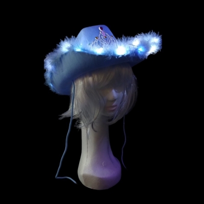 SOMBRERO COWGIRL PLUMITAS LED