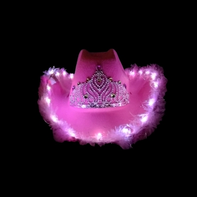 SOMBRERO COWGIRL PLUMITAS LED