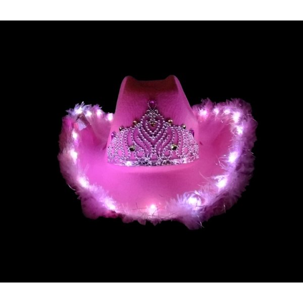 SOMBRERO COWGIRL PLUMITAS LED