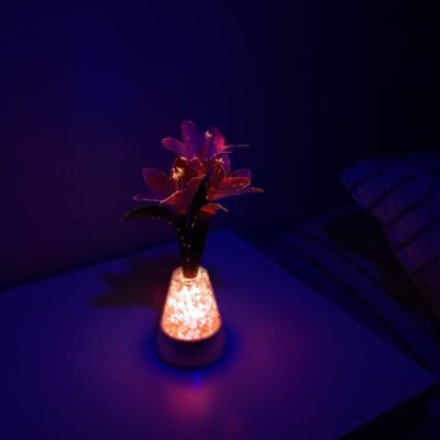 CENTRO DE MESA FLORES LED