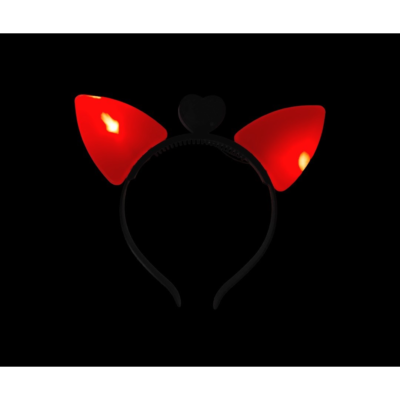 VINCHA OREJA GATITO LED