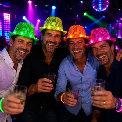 SOMBREROS BRAZ LED x4
