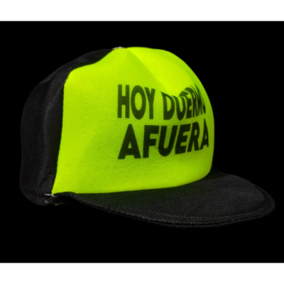 GORRA FRASE FLUO