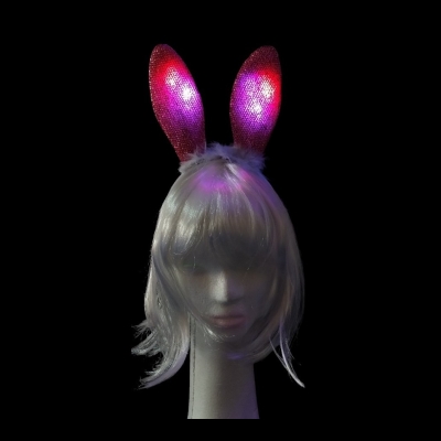 Vincha Conejito Brillos Led