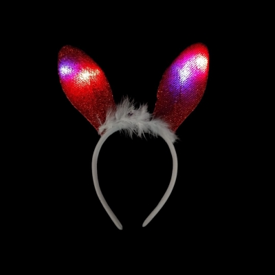 Vincha Conejito Brillos Led