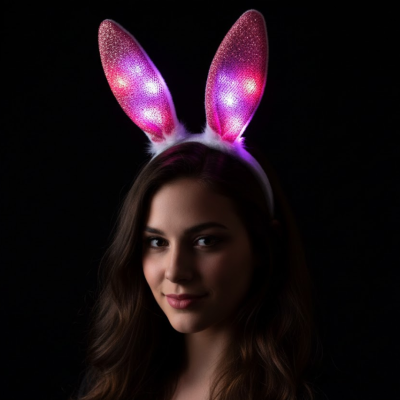 Vincha Conejito Brillos Led