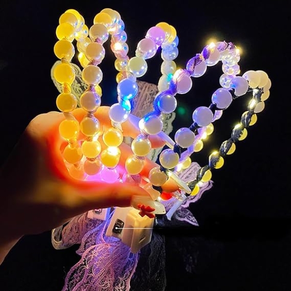 VINCHA PERLITAS LED