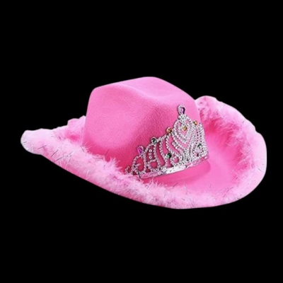 SOMBRERO COWGIRL PLUMITA SIN LUZ