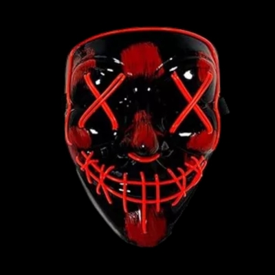 MASCARA PURGA LED - ROJO