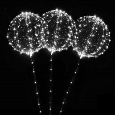 GLOBO BURBUJA CON TIRA LED 3MTS