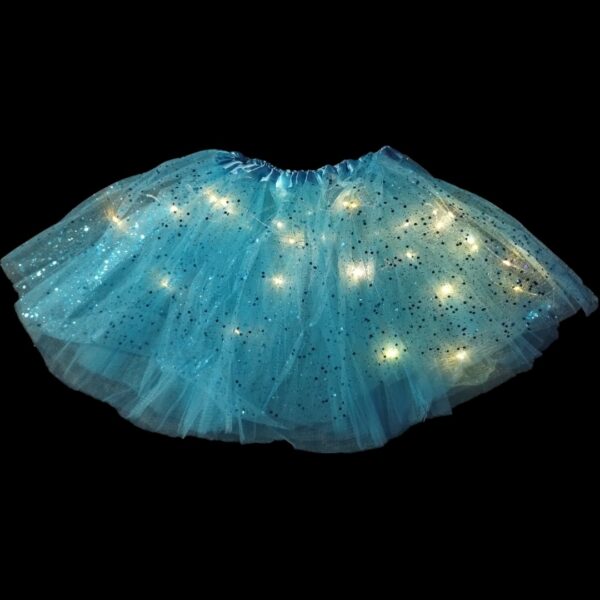 POLLERA TUTU LED CON BRILLOS