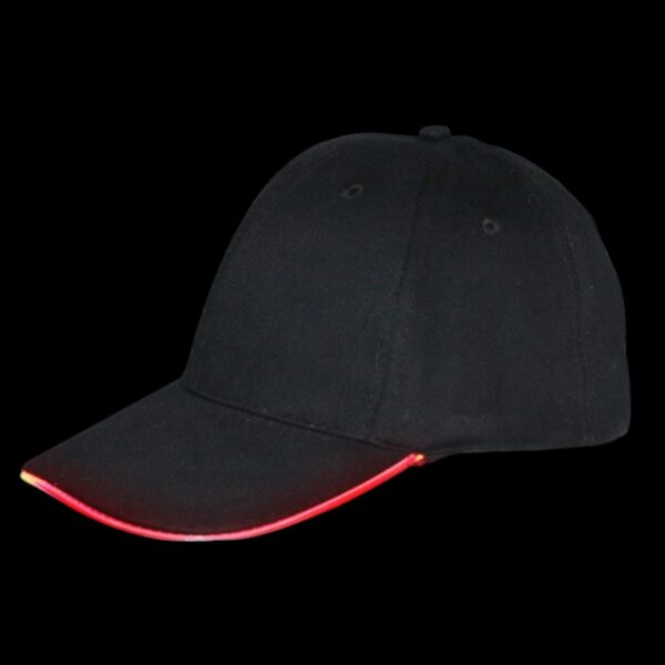 GORRA NEGRA VISERA LED