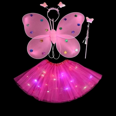 DISFRAZ MARIPOSA CON TUTU LED