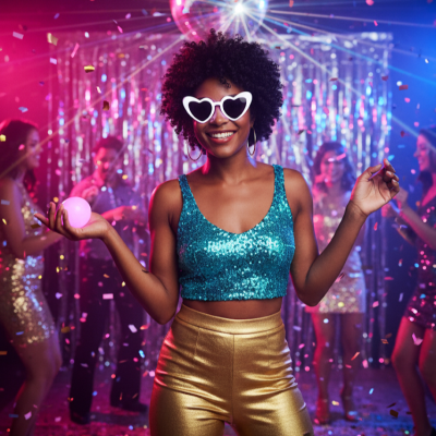 LENTE RETRO CORAZÓN WIRELESS LED