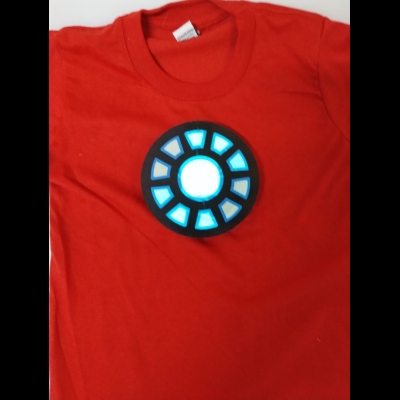 REMERA IRON MAN AUDIORITMICA INFANTIL
