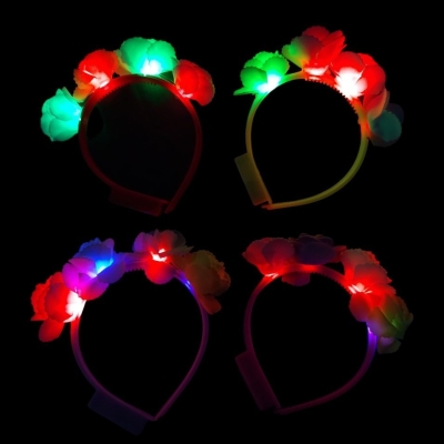 VINCHA FLOR EVA LED x5