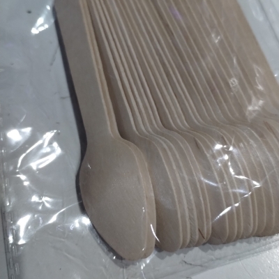 CUCHARA BAMBU 11 CM x 25 unidades