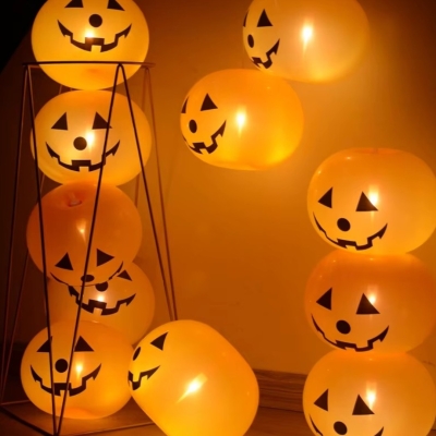 GLOBOS HALLOWEEN LED X 5