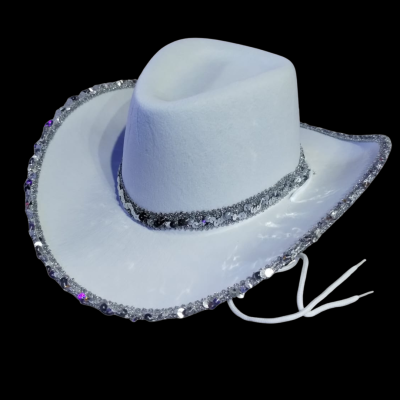SOMBRERO COWBOY LISO CON BRILLOS
