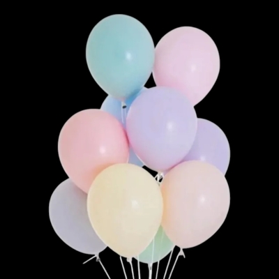 GLOBOS PASTEL 10" X 50 UNIDADES