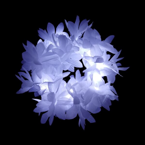 PULSERA HIPPIE DOBLE BLANCA LED