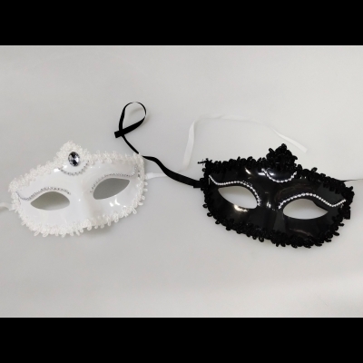 Antifaz Scarlett Blanco