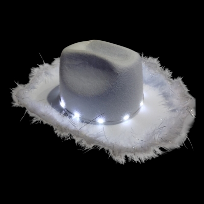 SOMBRERO COWBOY PLUMITA LED INFANTIL
