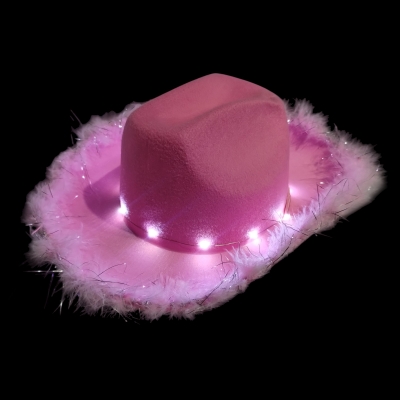 SOMBRERO COWBOY PLUMITA LED INFANTIL