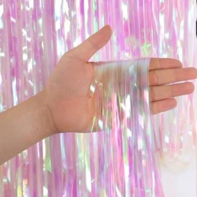 CORTINA IRIDISCENTE 2mts x 1mt