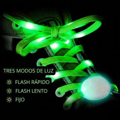 PAR DE CORDONES LUMINOSOS DE NYLON