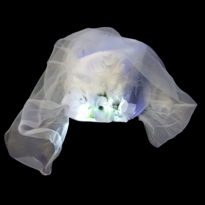 GALERON GEMELAS NOVIA FLORES LED