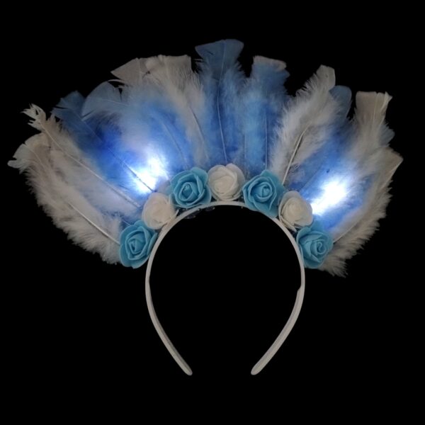 VINCHA TOKYO FUTBOL PLUMAS LED