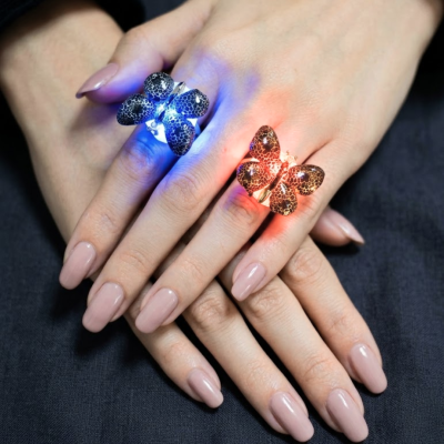 ANILLO RESINA LED - MARIPOSA