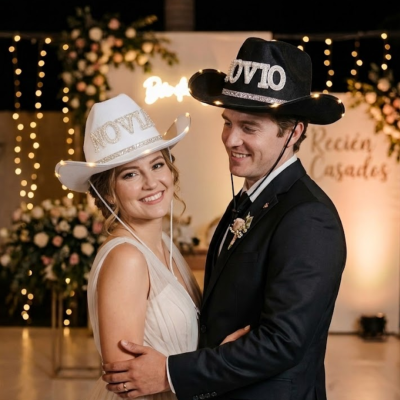 SOMBRERO COWBOY NOVIA PREMIUM LED